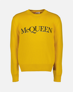 Malhas Sweatshirt à logo Alexander McQueen Amarelo Homme