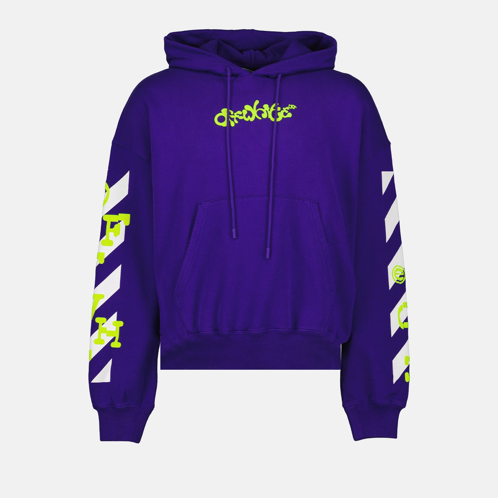 Sweatshirts Pull à logo Off-White Violet Homme