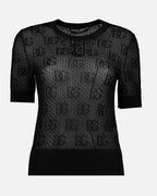 Tops Pull ajouré DG Dolce & Gabbana Noir Femme