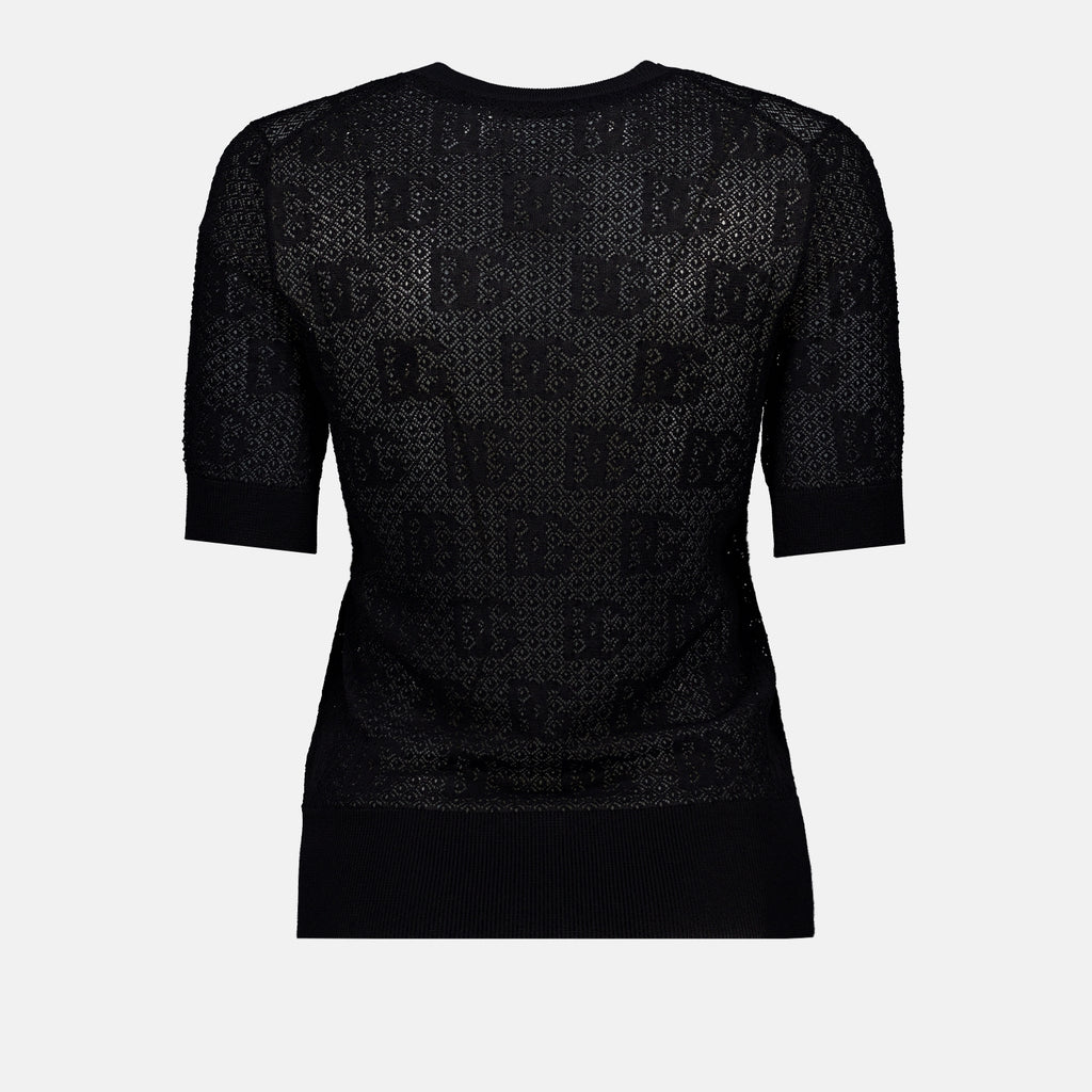 Maille Pull ajouré Dolce & Gabbana Noir Femme