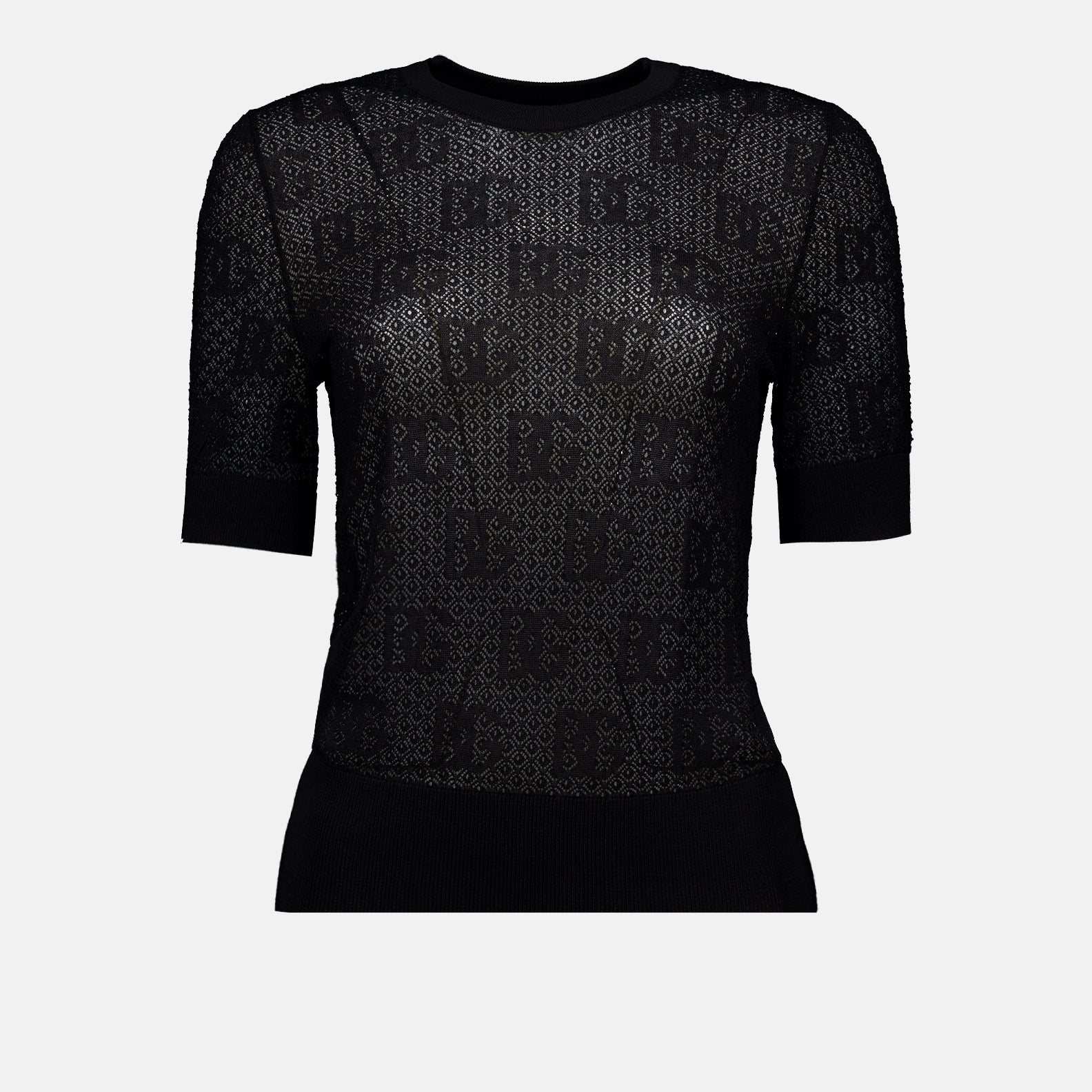 Maille Pull ajouré Dolce & Gabbana Noir Femme