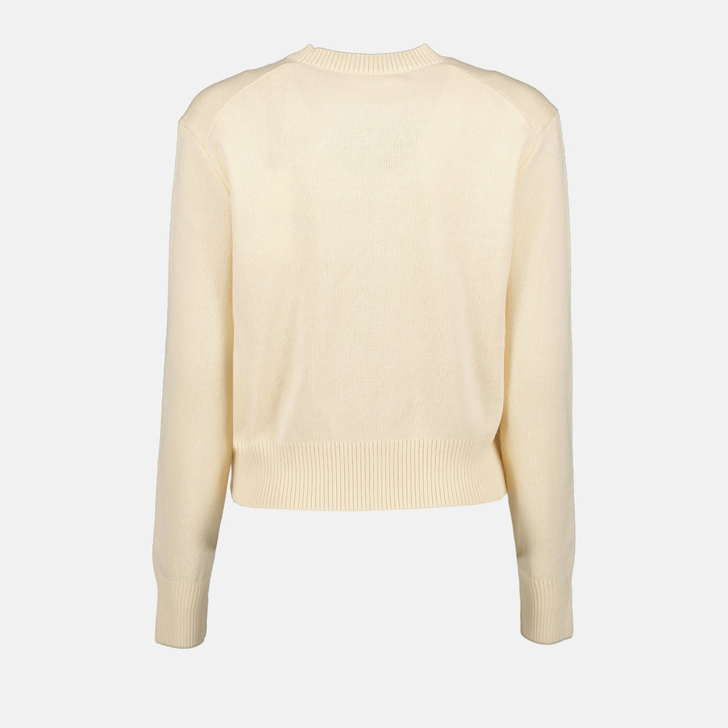 Maille Pull Ami de coeur Ami PARIS Beige Femme