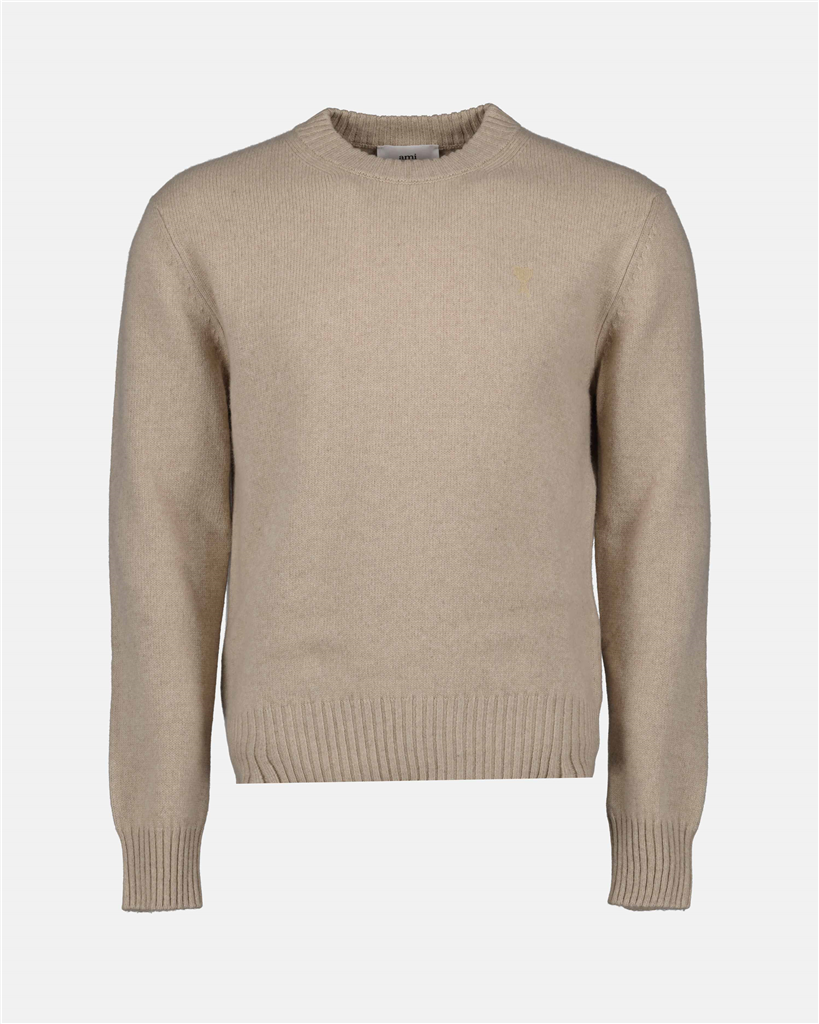 Maglieria Pull en cachemire Ami PARIS Beige Homme