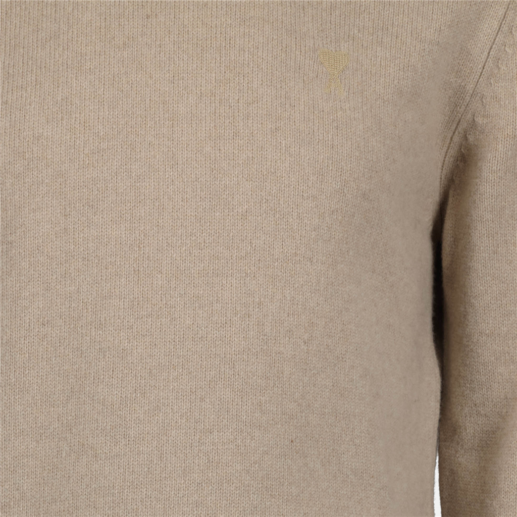 Maglieria Pull en cachemire Ami PARIS Beige Homme