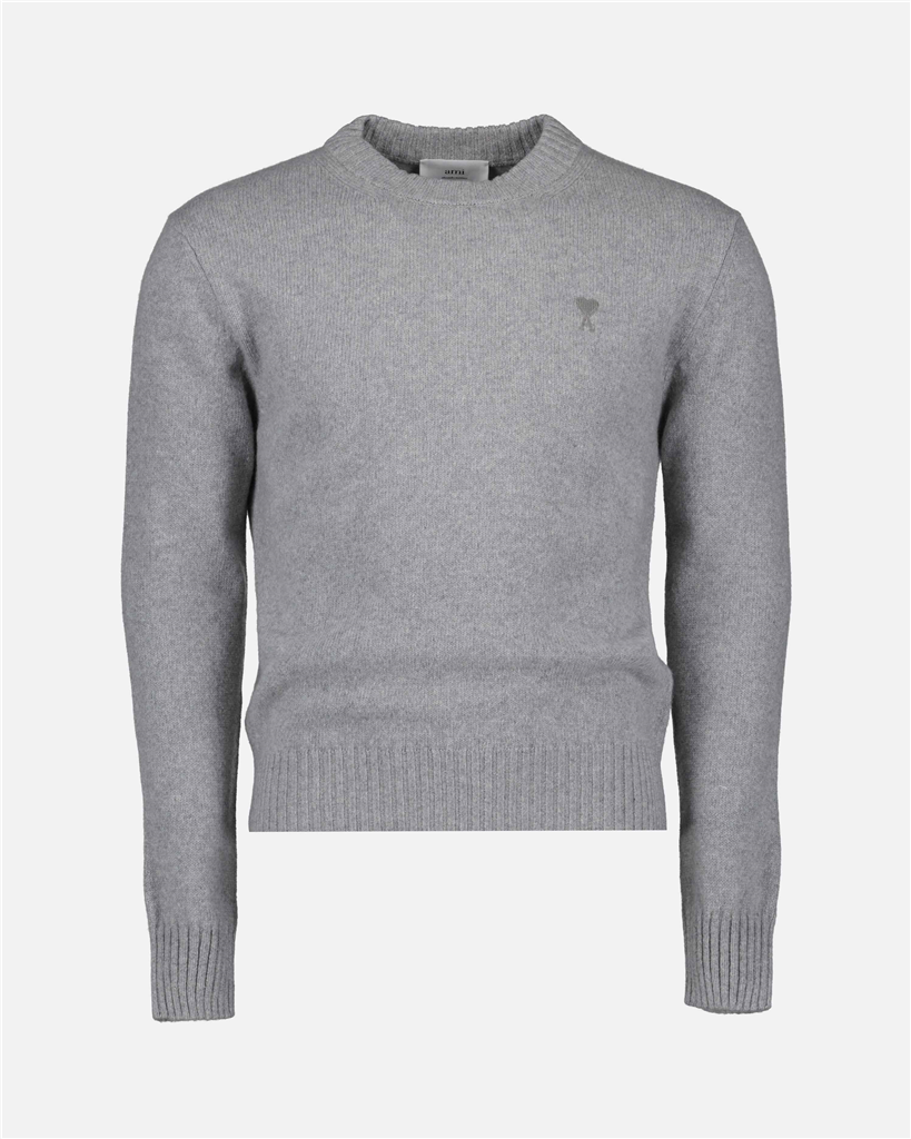 Maille Pull Ami de coeur Ami PARIS Gris Homme