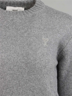 Maille Pull Ami de Coeur Ami PARIS Gris Femme