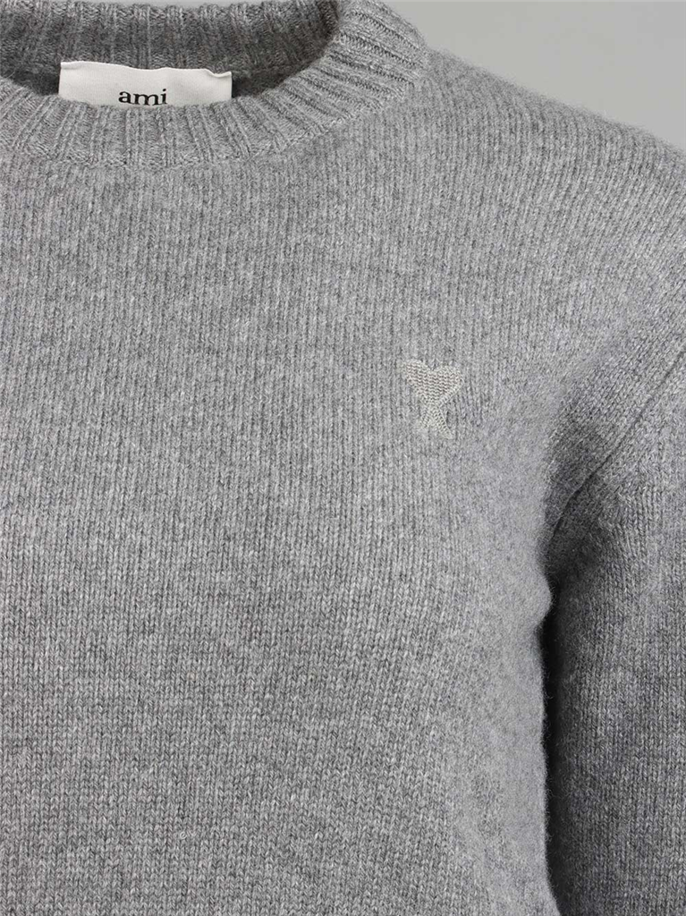 Maille Pull Ami de Coeur Ami PARIS Gris Femme