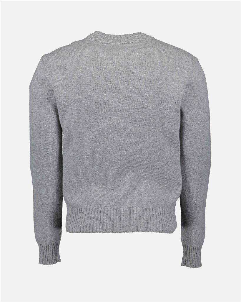 Maille Pull Ami de coeur Ami PARIS Gris Homme