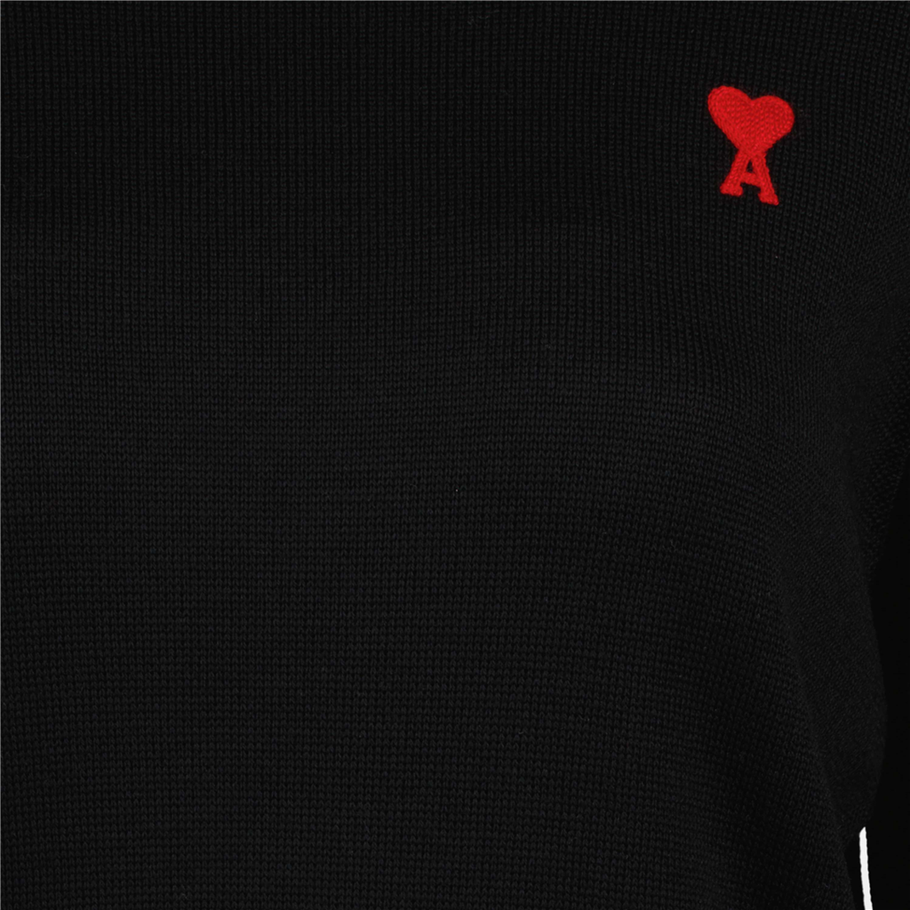 Maille Pull Ami de coeur Noir Ami PARIS Noir Femme