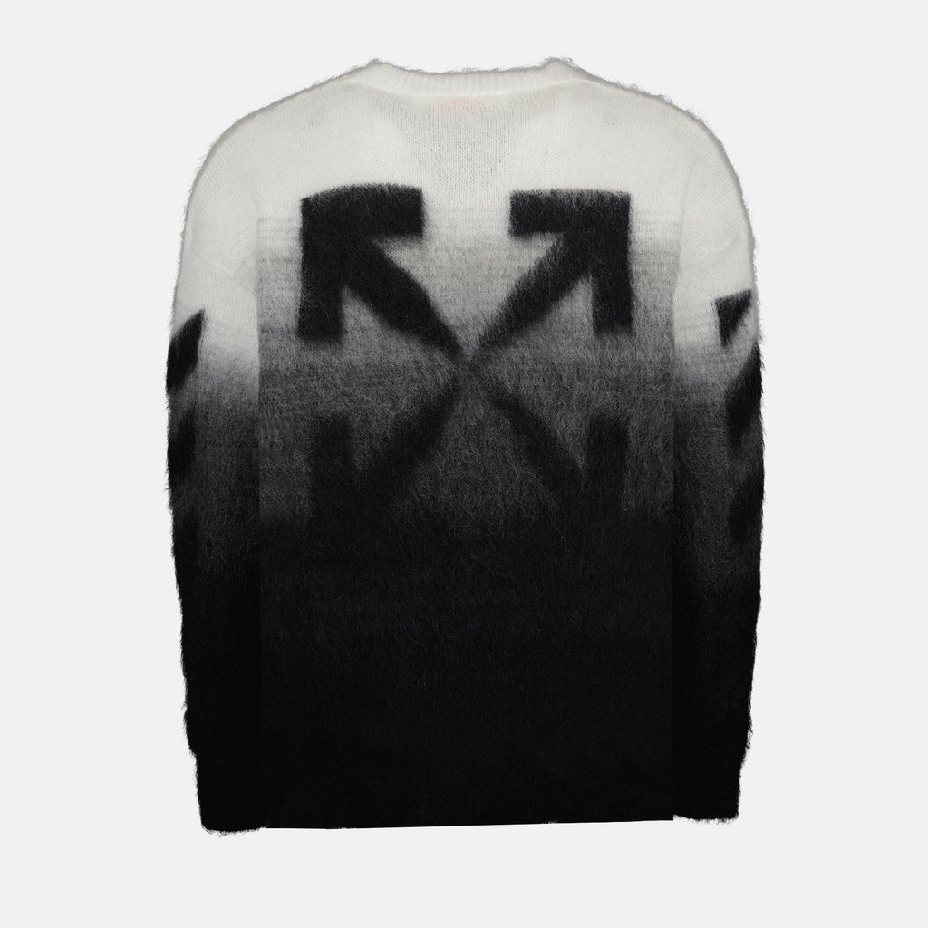 Maille Pull Arrow Brushed Off-White Noir Homme