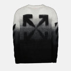 Maille Pull Arrow Brushed Off-White Noir Homme