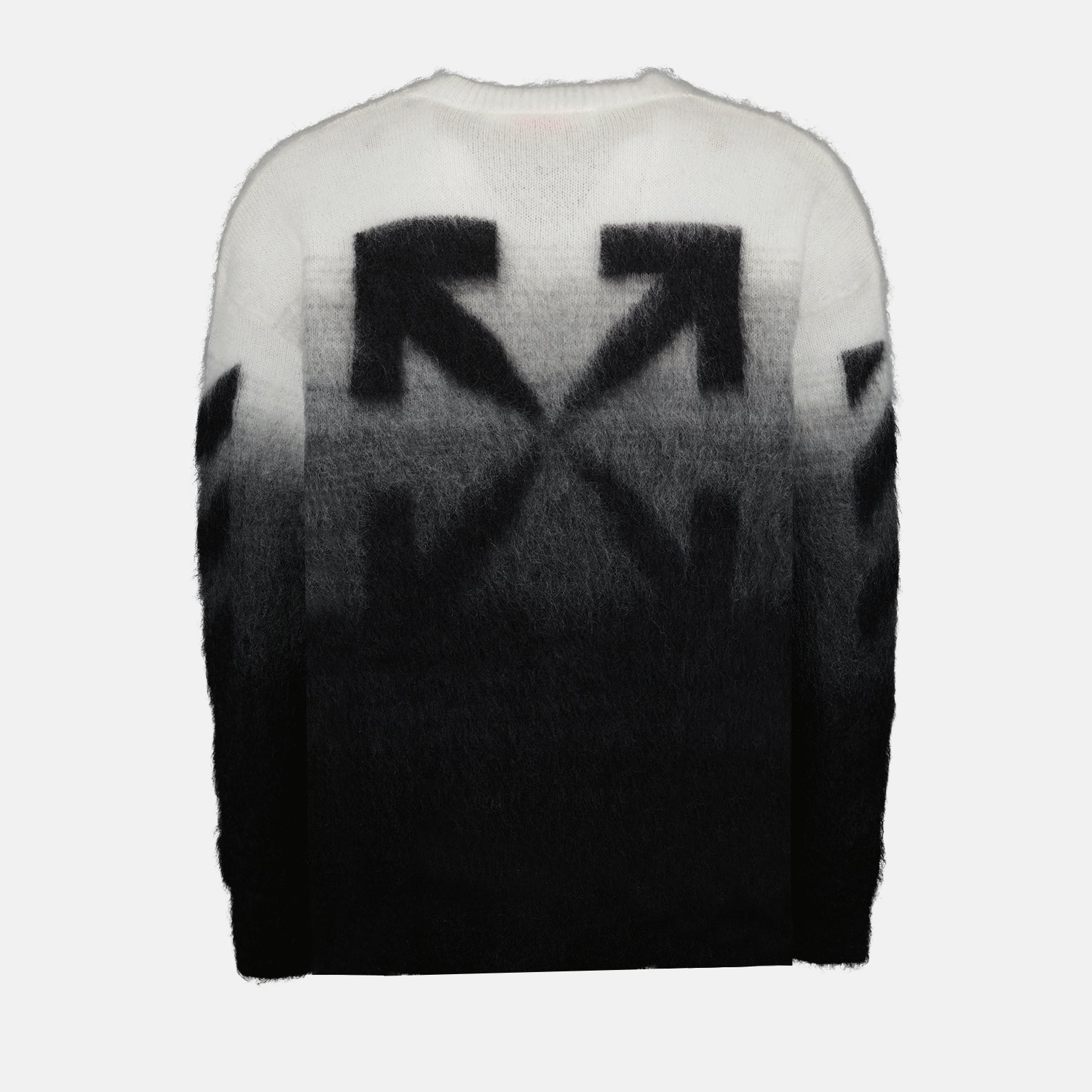 Maille Pull Arrow Brushed Off-White Noir Homme