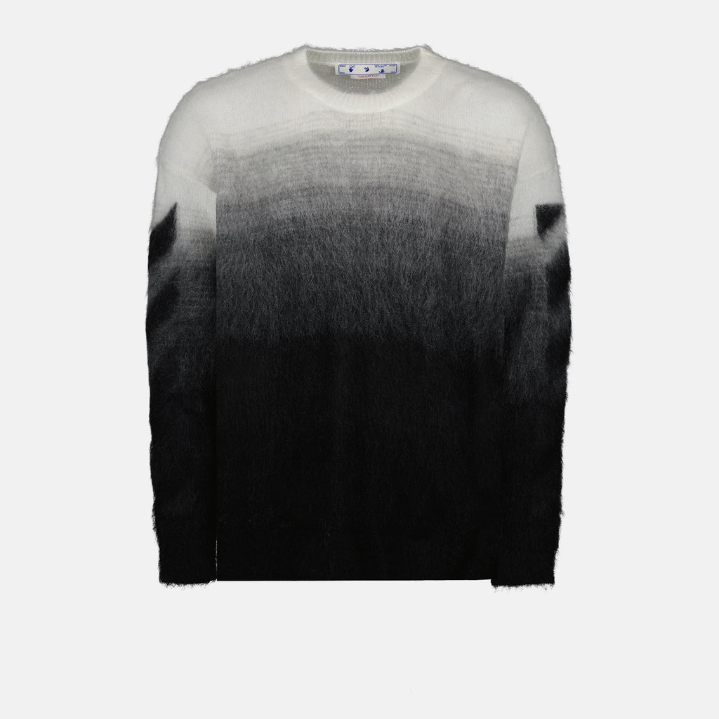 Maille Pull Arrow Brushed Off-White Noir Homme