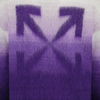 Maille Pull Arrow Brushed Off-White Violet Homme