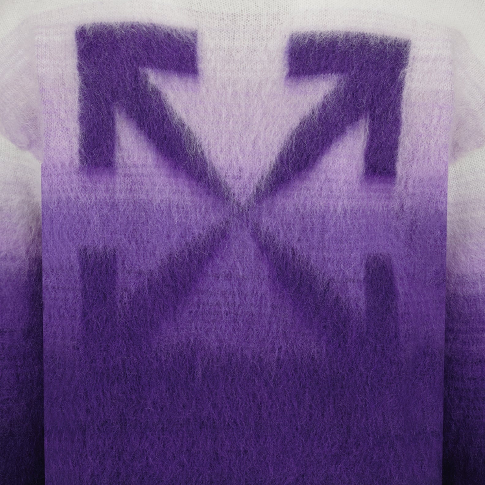 Maille Pull Arrow Brushed Off-White Violet Homme
