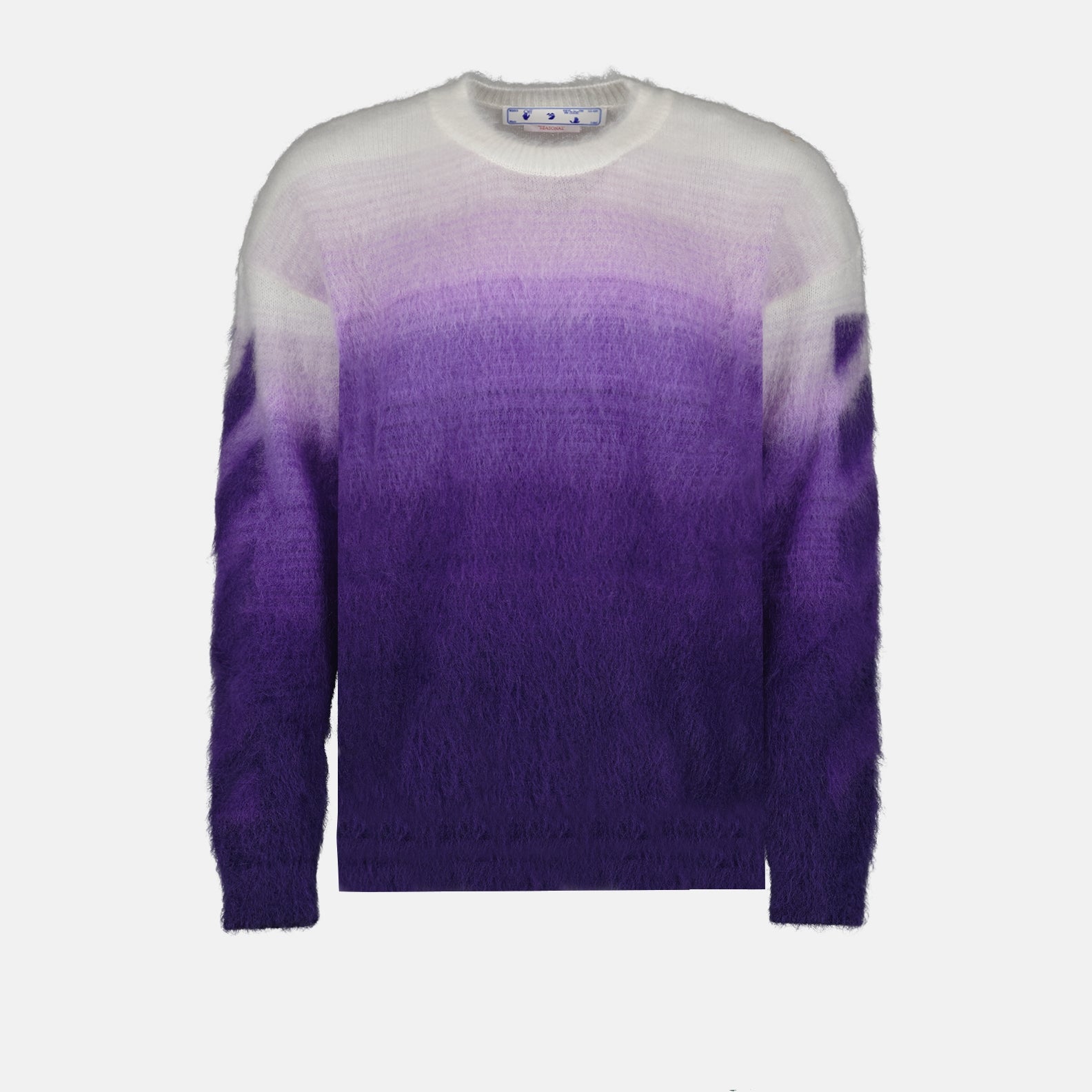 Maille Pull Arrow Brushed Off-White Violet Homme