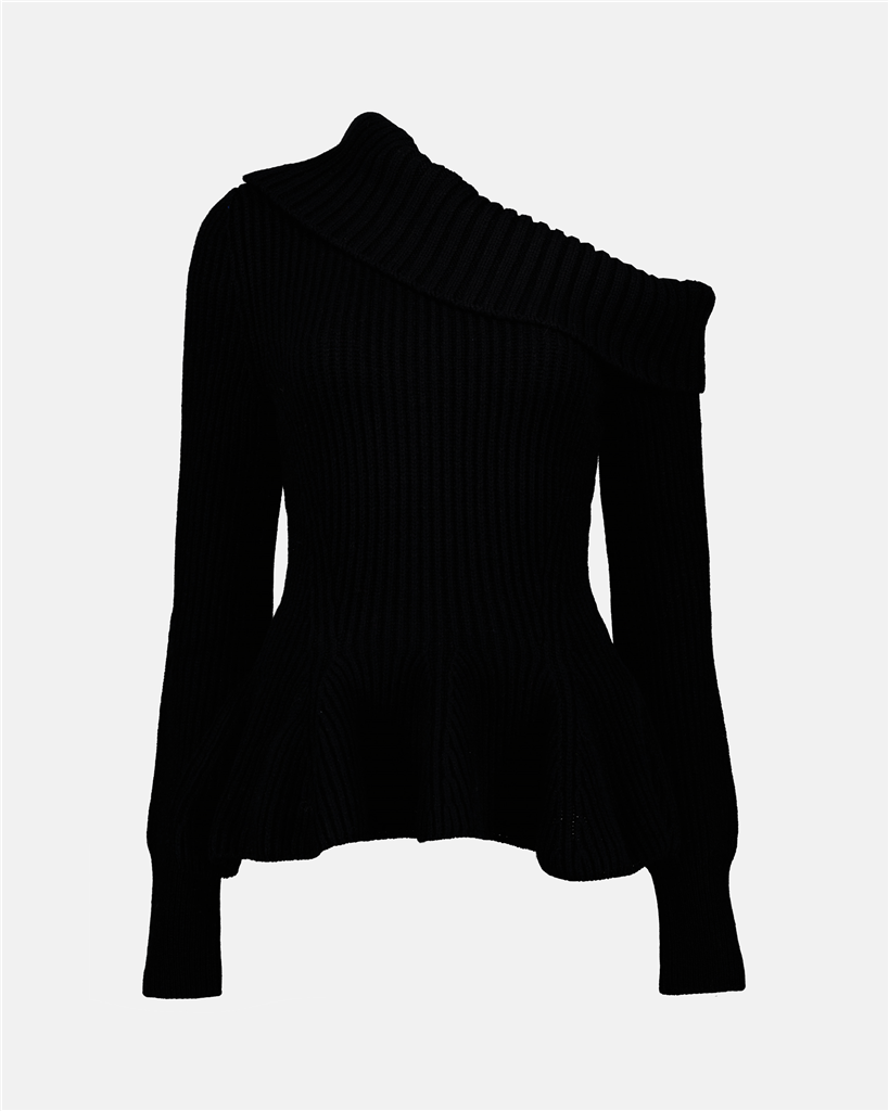 Sweatshirts Asymmetrical sweater Alexander McQueen Black Women