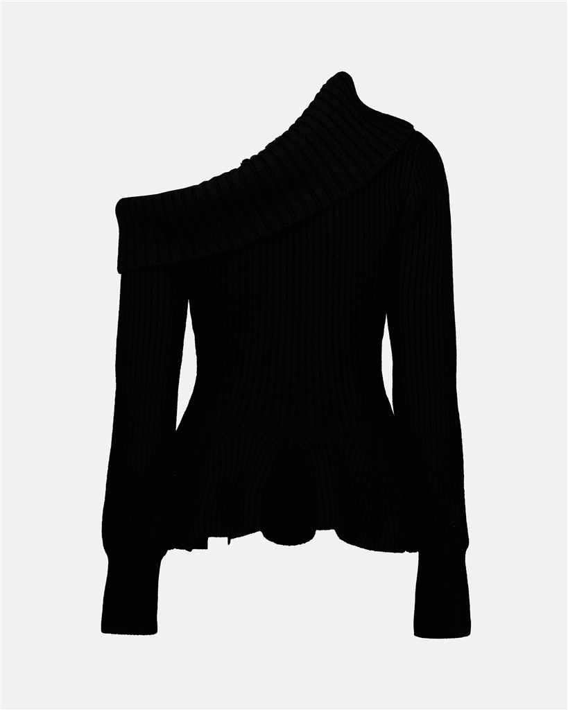 Sweatshirts Pull asymétrique Alexander McQueen Noir Femme