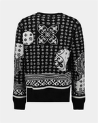 Maille Pull Bandana Dolce & Gabbana Noir Homme