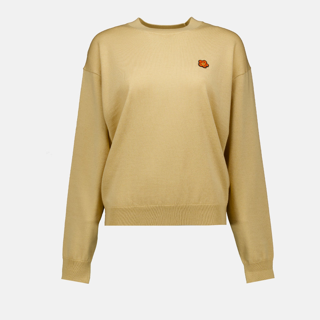 Maille Pull Boke Flower Kenzo Beige Femme