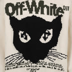 Prendas de punto Pull Cat Chunky Off-White Beige Homme