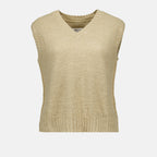 Knitwear Sleeveless sweater Maison Margiela Beige Women