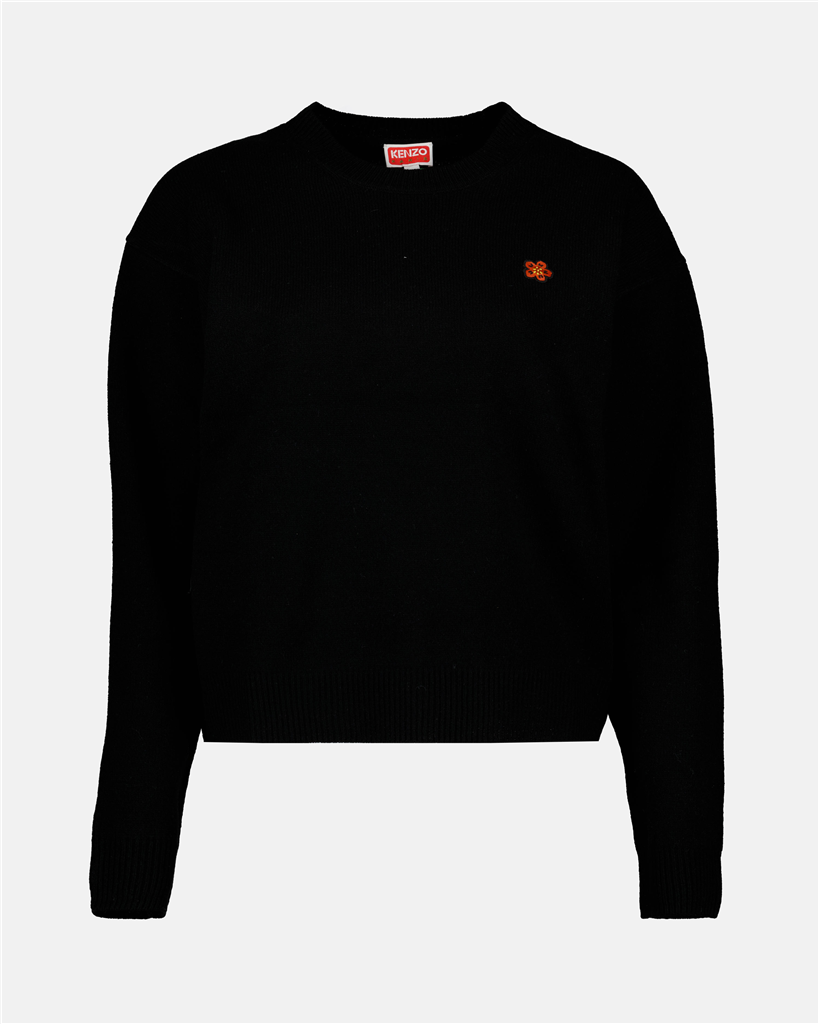 Maille Pull Boke Flower Kenzo Noir Femme