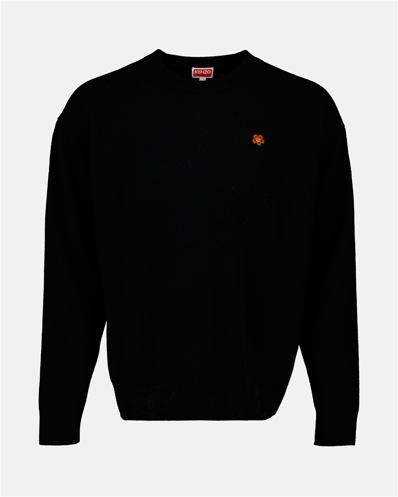 Maille Pull Boke Flower Kenzo Noir Homme