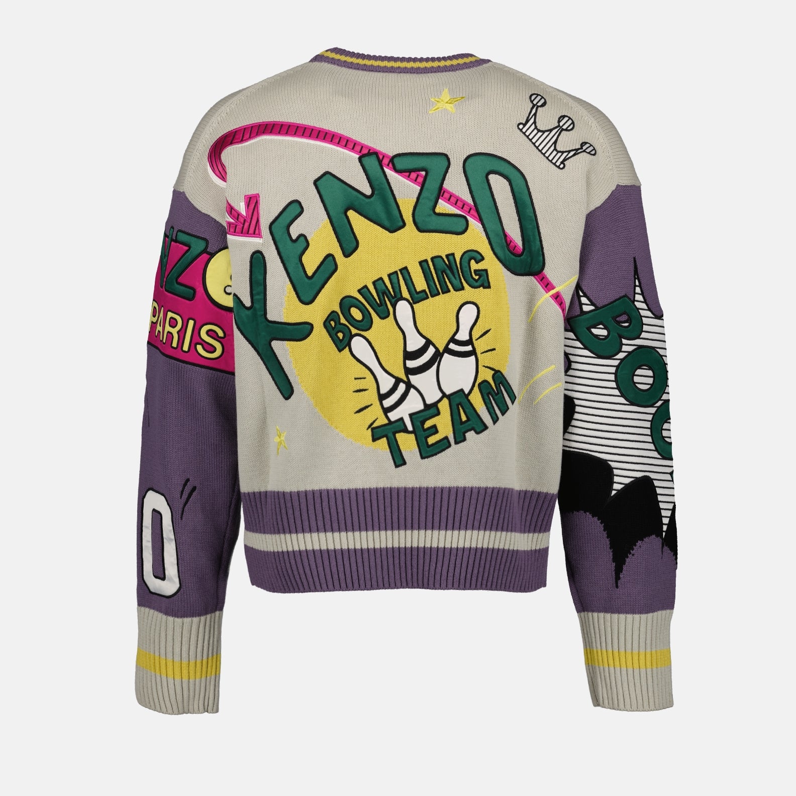 Maglieria Pull Bowling Elephant Kenzo Viola Homme