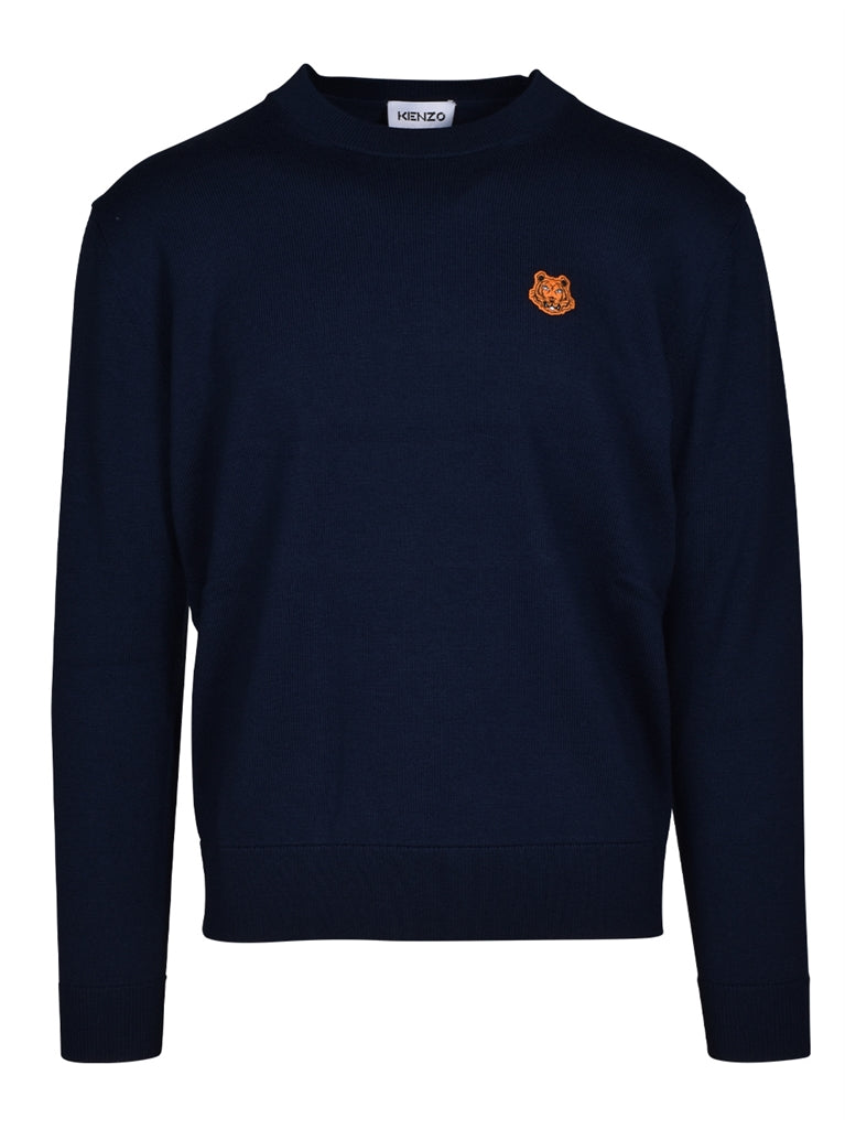 Maglieria Pull brodé Tiger Kenzo Blu Homme