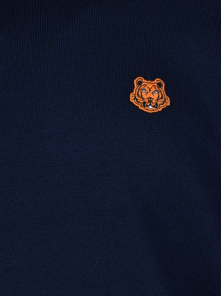 Maglieria Pull brodé Tiger Kenzo Blu Homme
