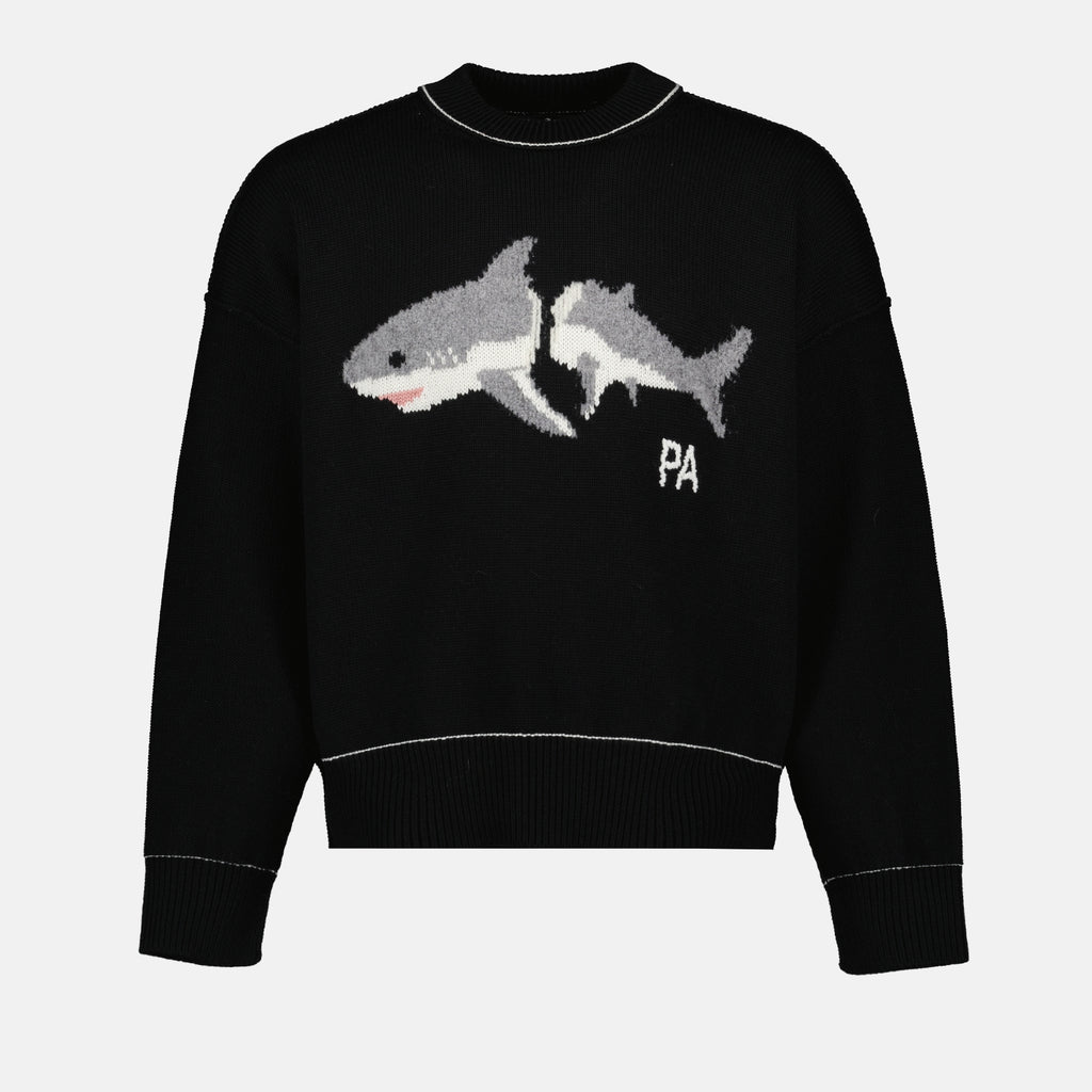 Prendas de punto Pull Broken Shark Palm Angels Negro Homme