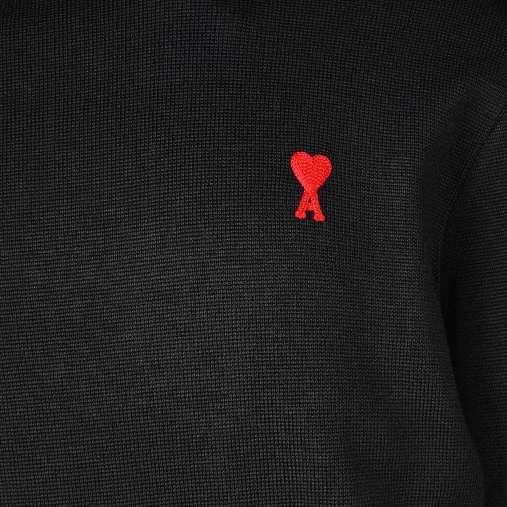Maille Pull Ami de Cœur Ami PARIS Noir Homme