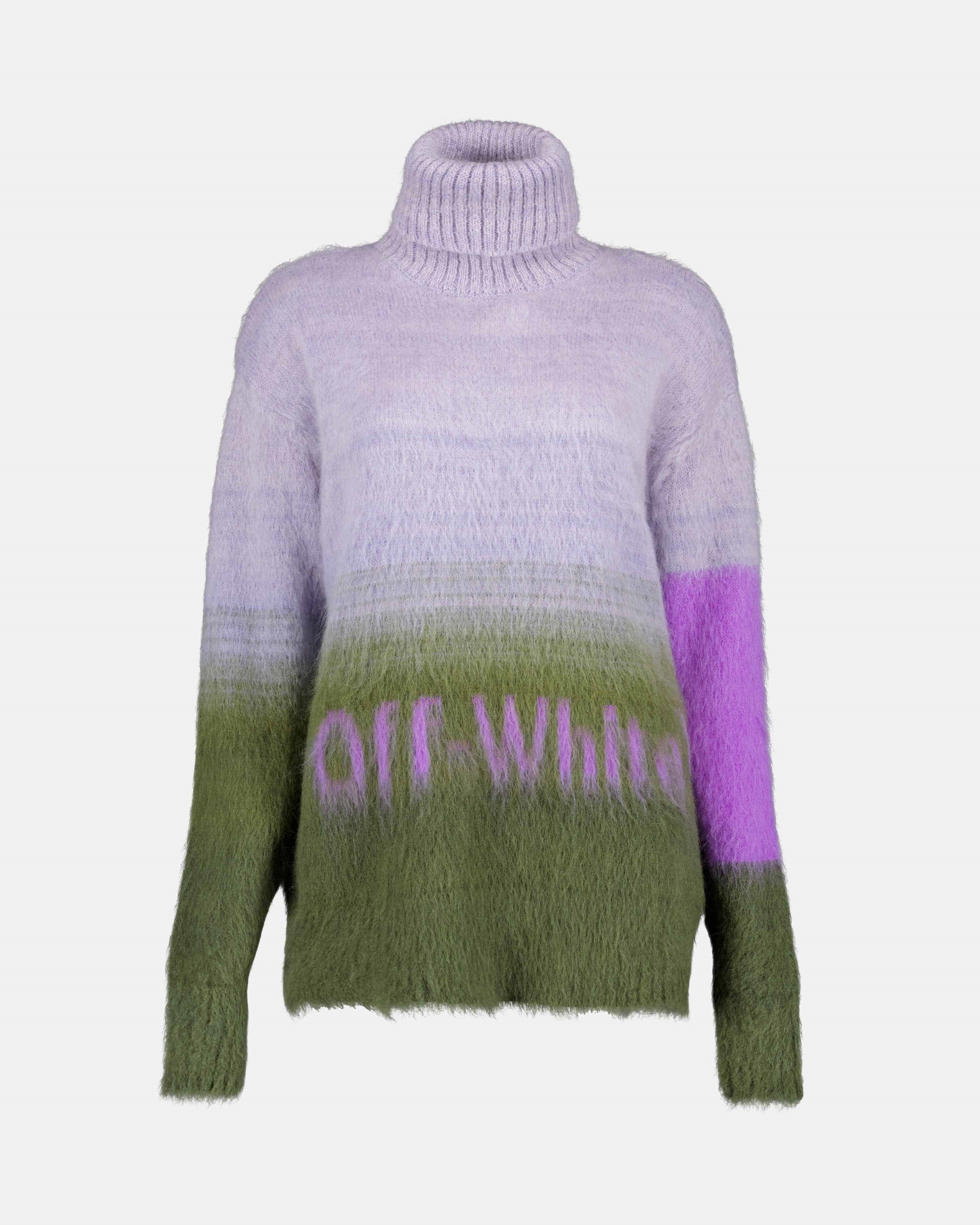 니트웨어 Pull Helvetica Off-White 녹색 Femme