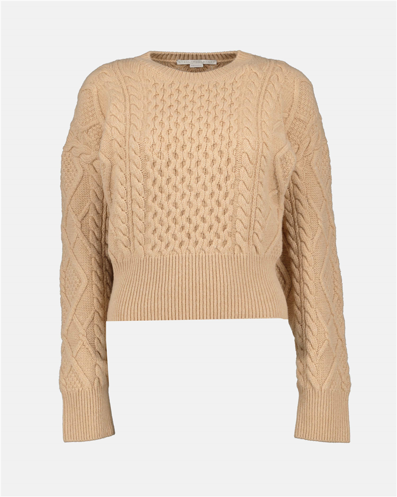 Maglieria Pull côtelé Stella McCartney Beige Femme