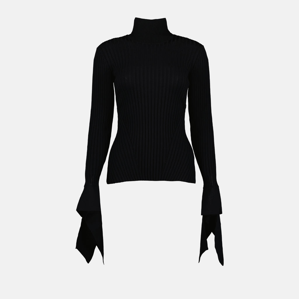 Prendas de punto Pull côtelé Ami PARIS Negro Femme