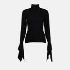 Prendas de punto Pull côtelé Ami PARIS Negro Femme