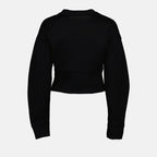 Felpe Pull court Alexander McQueen Nero Femme