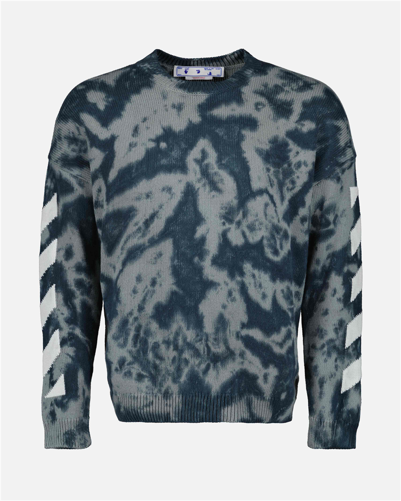 Maglieria Pull Diag Arrow Off-White Grigio Homme