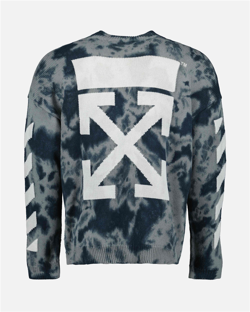 Maglieria Pull Diag Arrow Off-White Grigio Homme