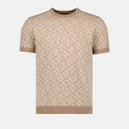 Tシャツ コットンセーター Fendi ベージュ 男