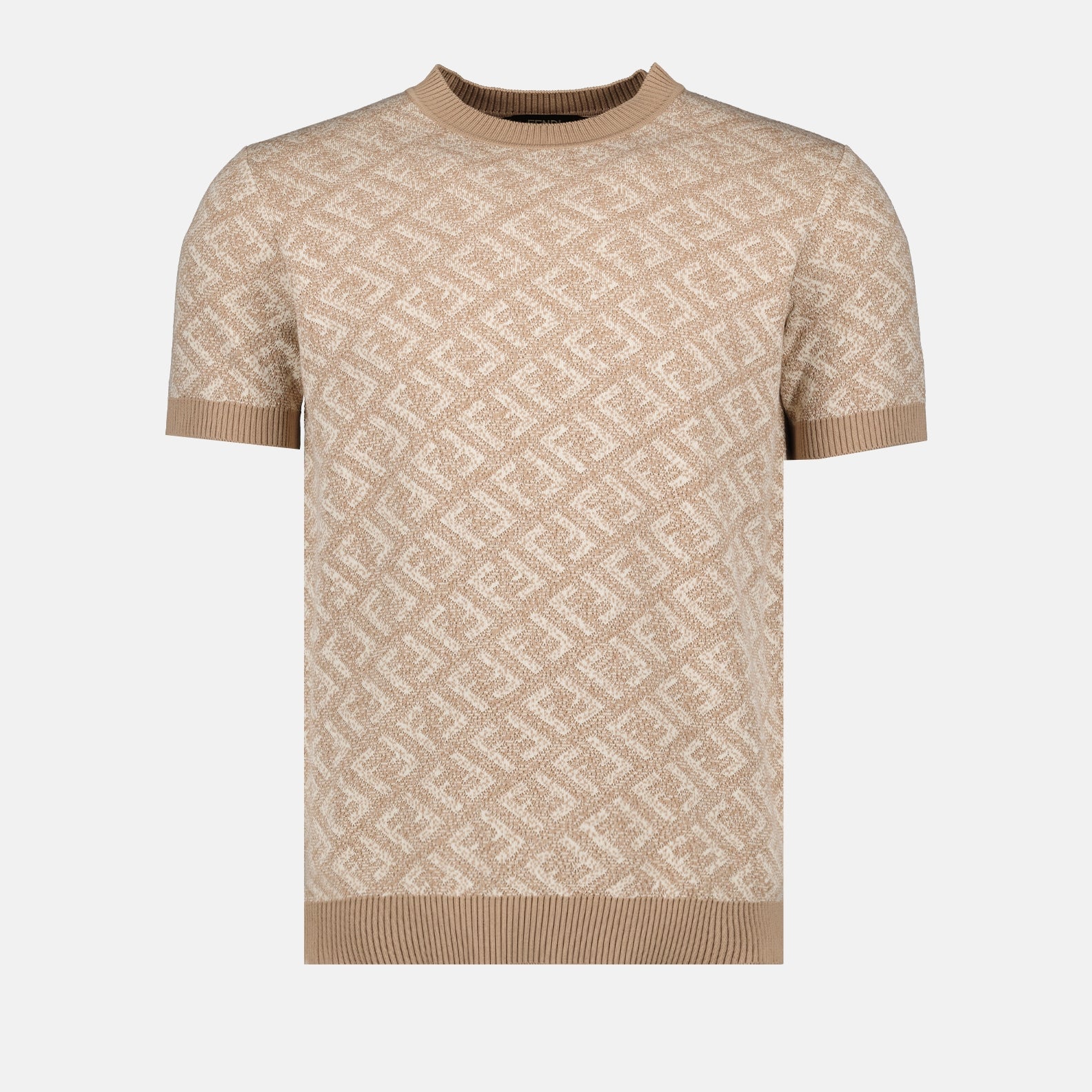 Camisetas Pull en coton Fendi Beige Homme