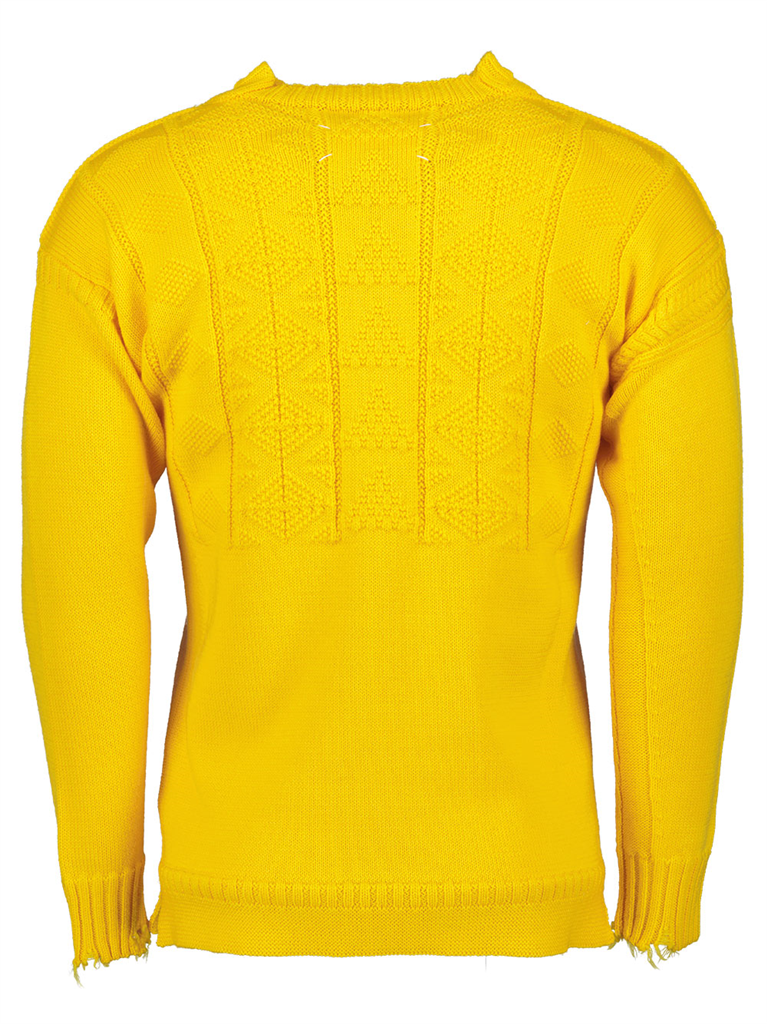 Prendas de punto Pull en laine Maison Margiela Amarillo Homme