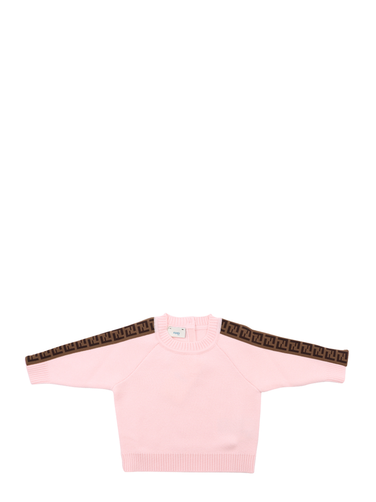 의류 Pull FF Fendi 분홍색 어린이들
