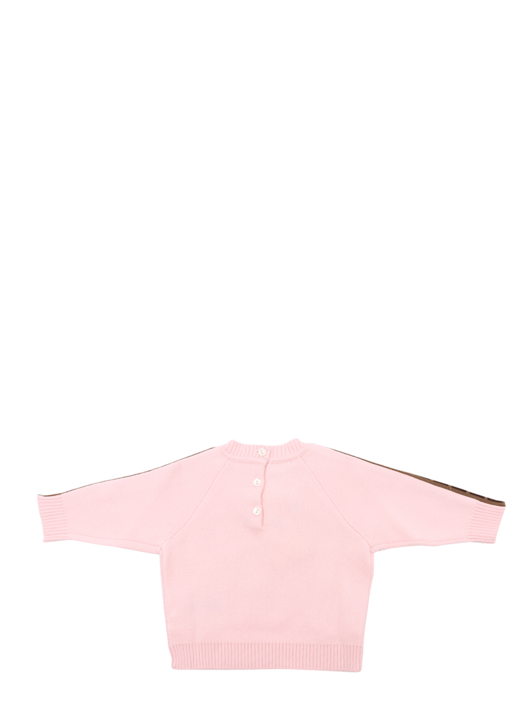 의류 Pull FF Fendi 분홍색 어린이들