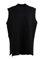 Malhas Pull en laine sans manches Prada Preto Femme