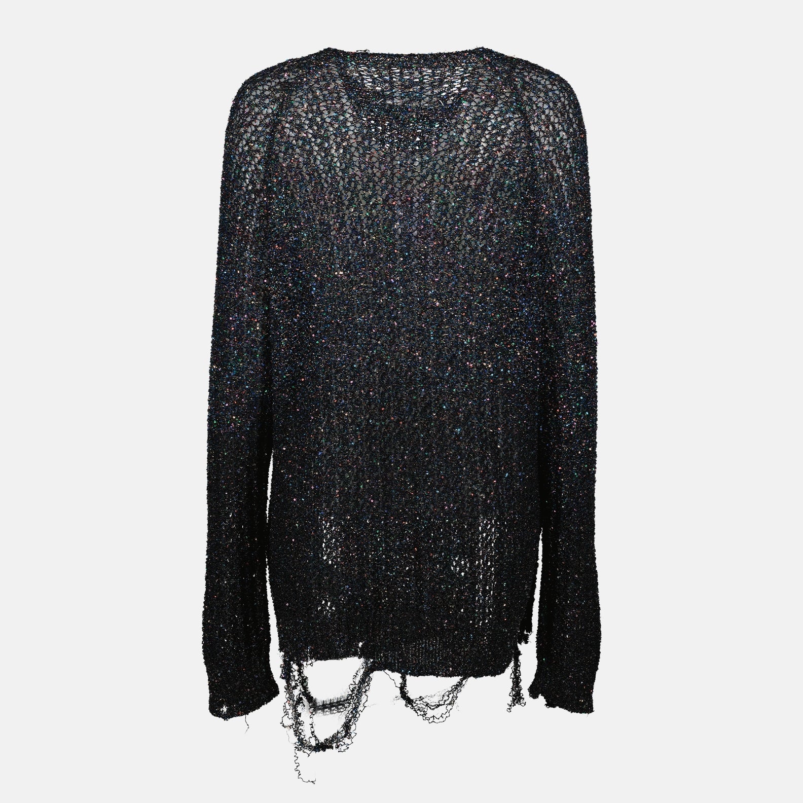 Maille Pull à sequins battus Maison Margiela Bleu Femme