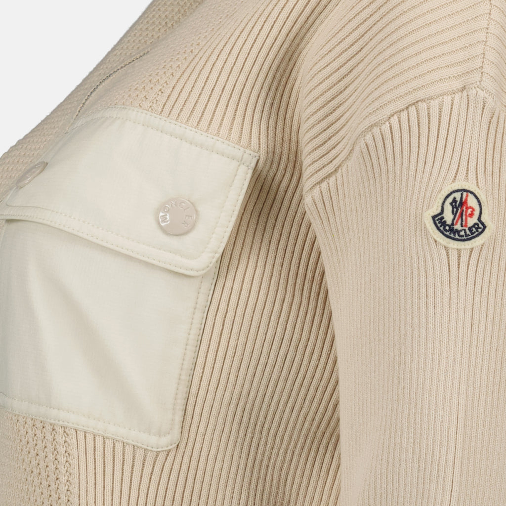 니트웨어 Pull en maille Moncler 베이지 Femme