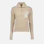 니트웨어 Pull en maille Moncler 베이지 Femme