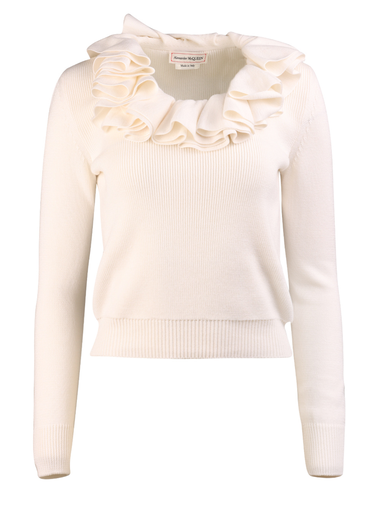 니트웨어 Pull en maille Alexander McQueen 하얀색 Femme